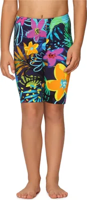 Produktbild von Merry Style Mädchen Kurze Leggings MS10-406(Blau/Vögel Blumen,110)