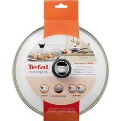 Produktbild von Tefal 28097612 Deckel Rund Schwarz  Edelstahl  Transparent