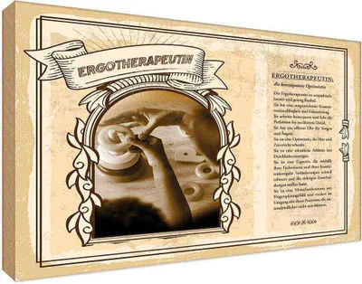 Produktbild von vianmo Holzschild 20x30 cm Ergotherapeutin Beruf Arbeit