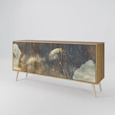 Immagine prodotto di Spacerebels cassettiera a 3 ante - credenza cassettiera - credenza alta - mobile armadio - soggiorno camera da letto - 57,5×164,5×42 (HxLxP)