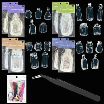 Obrázok produktu pre Priehľadné DIY lišty na stôl so sušenými kvetmi – 160 kusov
