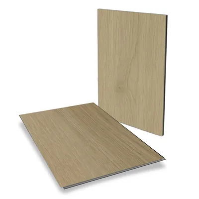 Produktbild von Muster Klick-Vinylboden Holzoptik Eiche – 2-in-1 Verlegung: Breitdiele & Fischgräte- inkl. integrierte Trittschalldämmung – DIY – Stilewo - Breitdiele - Homely Eiche