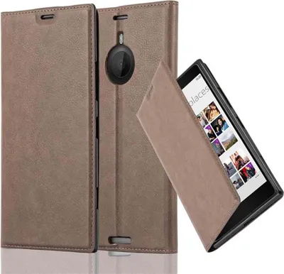 Obrázek produktu pro Cadorabo pouzdro pro Nokia Lumia 1520 Protective Case in Brown Pouzdro na mobilní telefon s magnetickým zavíráním