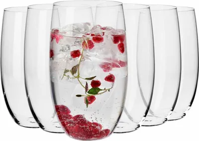 Produktbild von KROSNO Blended Hohe Wassergläser, 6er-Set, 510 ml