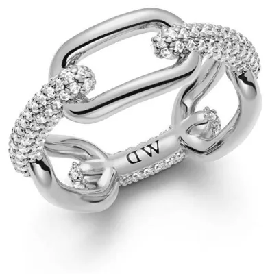 Image de Elégante bague à maillons de cristal DW0040061 - Circonférence : 52 mm.
