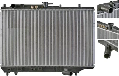 Produktbild von Kühler Motor Kühlrippen gelötet 650 mm - 388 mm MAHLE für u.a. MAZDA 323