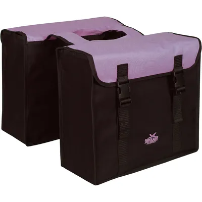 Image de Sacoche vélo Greenlands - Double sacoche vélo - 34 litres - Noir-Violet