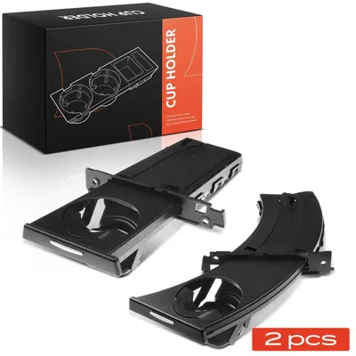 Image de Porte-gobelets pour voiture, lot de 2 - Supports de gobelets pour console centrale - Compatible avec les modèles 3 Series E90 E91 E92 E93 - Pièce de rechange - Référence OE : 51459173463 51459173469