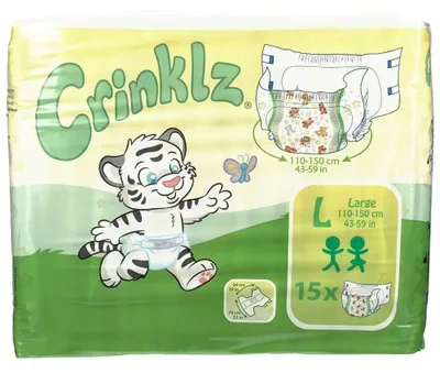 Produktbild von CRINKLZ Inkontinenzslip L 110-150 cm 15St PZN 10989733