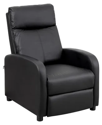 Productafbeelding van Baroni Home fauteuil, bekleed met zacht schuim, met een verstelbare rugleuning en voetsteun