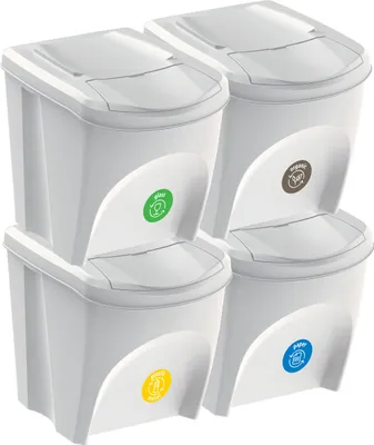Produktbild von Abfallbehälter 25 l sortibox set4 pcs. Asche