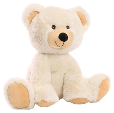 Obrázek produktu pro Mbw – „MiniFeet RecycelBear“ vyšívaný rPET (recyklovaný polyethylentereftalát) medvídek LT5433 (S) (krémový)