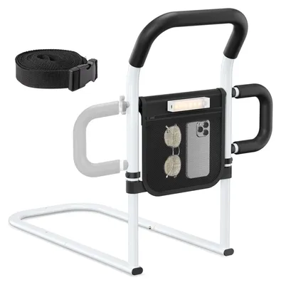 Image de Côté lit pour personnes âgées, avec accoudoirs renforcés et sac de rangement