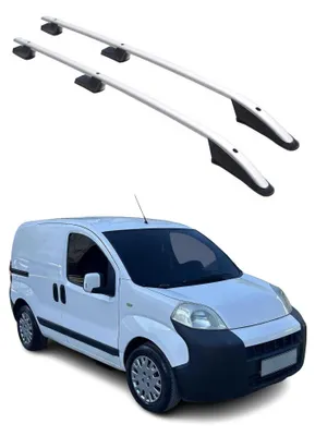 Image de Barres de toit longitudinales pour Peugeot Bipper 2008-2021 Aluminium Gris