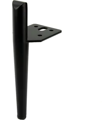 Obrázek produktu pro Noha pohovky černá 15 cm - Elegantní kovové nohy nábytku s matnou povrchovou úpravou pro minimalistický design a robustní oporu