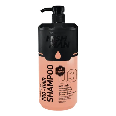 Obrázek produktu pro NISHMAN Pro-Hair Shampoo Inca Inchi 1250ml Ohne Sulfate Salzfrei Ohne Parabene & Silikone Fördert die Kopfhautgesundheit, Verleiht Glanz & Geschmeidigkeit