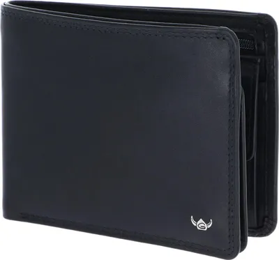 Zdjęcie produktu dla Skórzana portmonetka Golden Head Polo RFID Protect z zamkiem błyskawicznym 1364 Czarna
