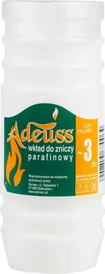 Zdjęcie produktu dla Adeuss Wkład Do Zniczy Parafinowy 3-Dniowy, 14Cm, 5.5Cm (30 Szt.)