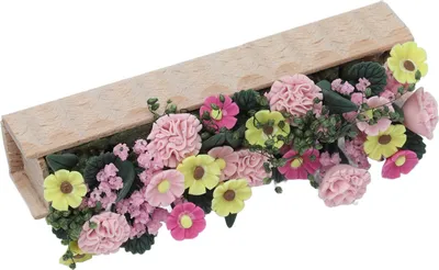 Immagine prodotto di Casa delle bambole giardino fiorito fai da te in miniatura miniatura verde mobili accessori ruolo giocare giocattolo