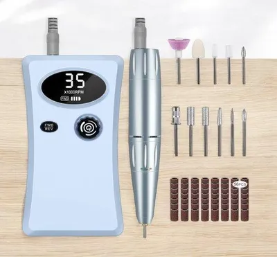 Image de Lime électrique pour ongles en acrylique, en gel et naturels, 35 000 tours/minute