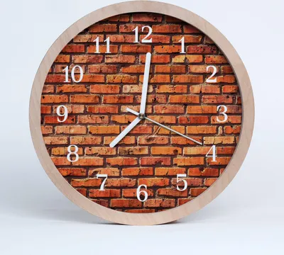 Produktbild von Holzuhr 30fi cm wanduhr - Mauer Architektur