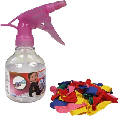 Produktbild von Wasserbombenpumpe, incl. 50 Wasserbomben, verschiedenfarbig sortiert