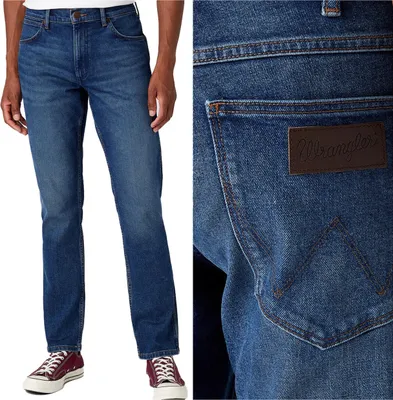 Produktbild von WRANGLER, Herren Jeanshosen, Straight fit, GREENSBORO, W31 L30, Blau, Jeans, baggyjeans, buggy