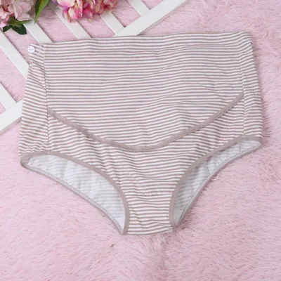 Produktbild von Schwangere Frauen Hohe Taille Mutterschaft Unterwäsche Bauch Lift Baumwolle Höschen SlipsTeint XXXL