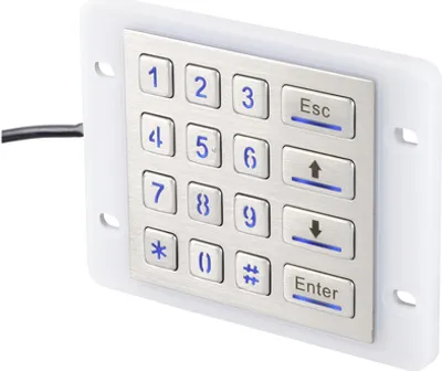 Zdjęcie produktu dla Klawiatura numeryczna USB Renkforce RF-KP-500 IP68 wodoodporna i pyłoszczelna, podświetlana stal nierdzewna (szczotkowana) (RF-5173666)