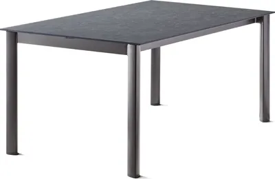 Produktbild von Tischplatte >Freesystem< in Schiefer anthrazit, Polytec® - 160x1x100cm (BxHxT)
