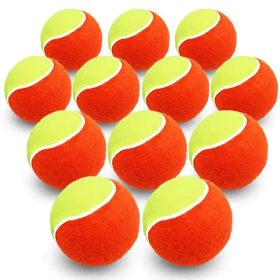 Image de Ballons de tennis souples pour entraînement, boîte de 12, couleur orange, pour enfants