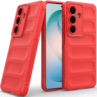Produktbild von Handyhülle für Samsung Galaxy S26 Weich TPU Silikon Stossfest Anti-rutsch Hülle Rot