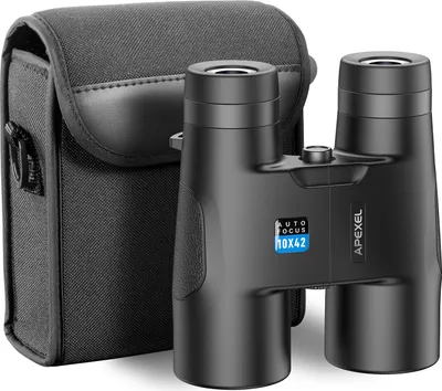 Obrázek produktu pro Dalekohled APEXEL 10x42 s pevným ohniskem pro dospělé a děti, výkonný objektiv FMC, dalekohled s hranolem BAK4 pro pozorování ptáků, turistiku, cestování, sport, koncerty s pouzdrem na přenášení