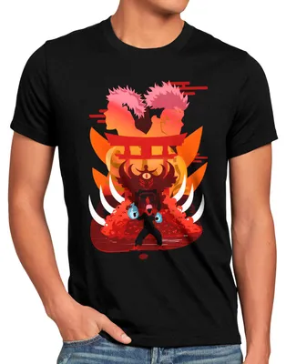 Produktbild von BaumwolleCloud Sukuna and Itadori Herren T-Shirt  anime japan manga