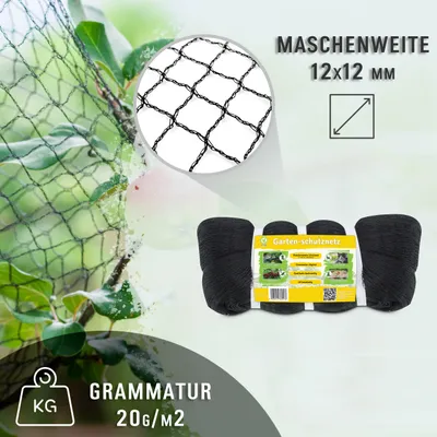 Produktbild von Gartennetz Teichnetz 5 x 5m Vogelschutznetz Laubschutznetz Obstbaumnetz Schutznetz sehr stark 20 g/m2