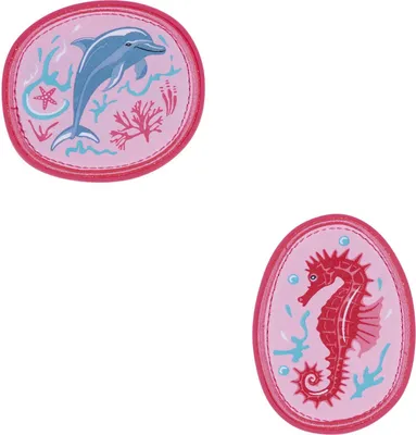 Produktbild von DerDieDas Schulranzen-Zubehör Wechselbuttons Set 2 teilig Coral Reef mehrfarbig
