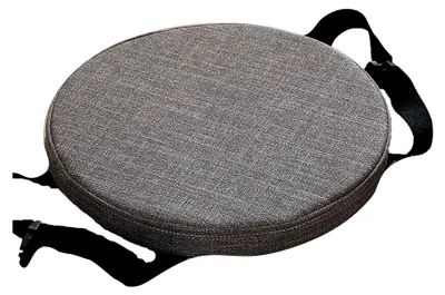 Produktbild von Rundes Sitzkissen für Barhocker mit Befestigung, 28 cm rutschfest und waschbar