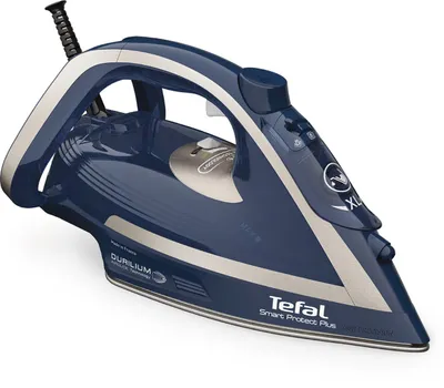 Produktbild von Tefal smart protect plus fv6872 Dampf-Trocken-Bügeleisen durilium airglide Bügelsohle 2800 w blau