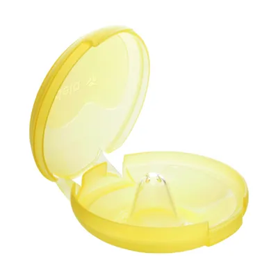 Immagine prodotto di Medela scudi per capezzoli confezione da 2 pezzi Contatto con scatola di conservazione