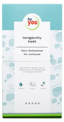 Produktbild von for you longevity test - Selbsttest für zuhause