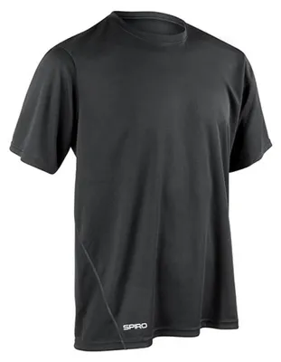Produktbild von SPIRO S253M | Mens Quick Dry Sport T-Shirt + Schnell trocknend - Farbe: Black - Größe: L