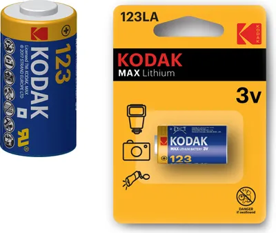Zdjęcie produktu dla Bateria KODAK 3V CR123 CR123A DL123 DL123A EL123A EL123 123LA CR17345 123