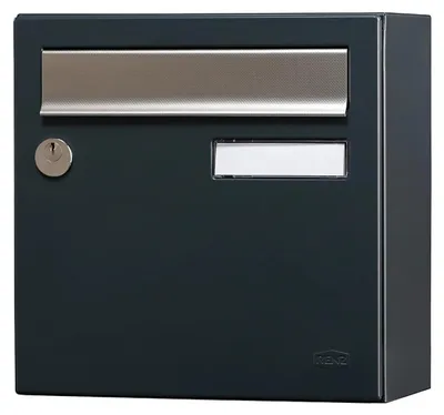 Image de Boîte aux lettres compacte - 1 porte extérieur - Allure - acier anthracite mat