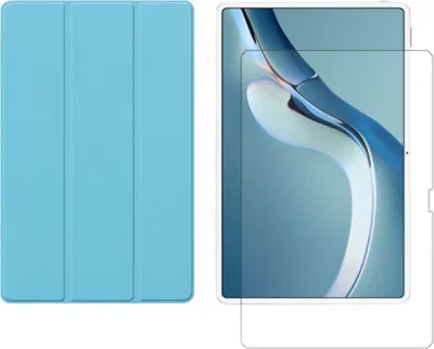 Produktbild von 2in1 Tablet Set für Huawei MatePad Pro 2021 12.6 Zoll mit Magnet Cover Auto Sleep/Wake Ruhemodus + Schutzfolie Hülle Smart Case Hartglas