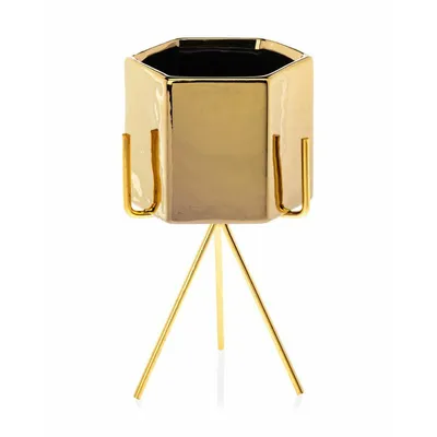 Obrázek produktu pro Howhomely Flowerpot Sashi Gold 21cm