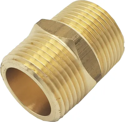 Obrázok produktu pre Mosadzná vsuvka 1/2"" NPT x 1/2"" BSP M/M, americký závit