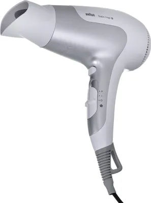 Produktbild von Braun HD580, Silber, Weiß, Einfarbig, Hängeschlaufe, Tasten, Schieber, 2500 W, 1 Stück(e)