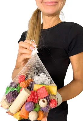 Produktbild von Kreatives Papageien Spielzeug-Set Xl - Bunte Holzbauteile Für Individuelles Spielzeug