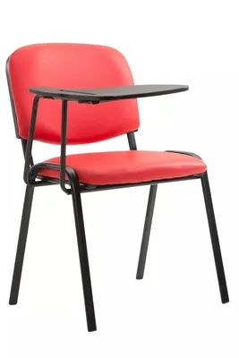 Immagine prodotto di Sedia In And OutdoorMatch Dion - Rosso - 2 in 1 - Con tavolo pieghevole - Per la classe - Piano d'appoggio - Pelle finta