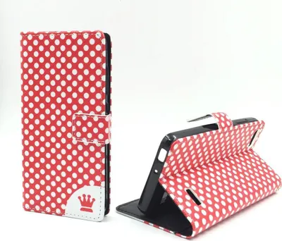 Produktbild von Handyhülle Tasche für Handy Huawei G Play Mini Polka Dot Rot